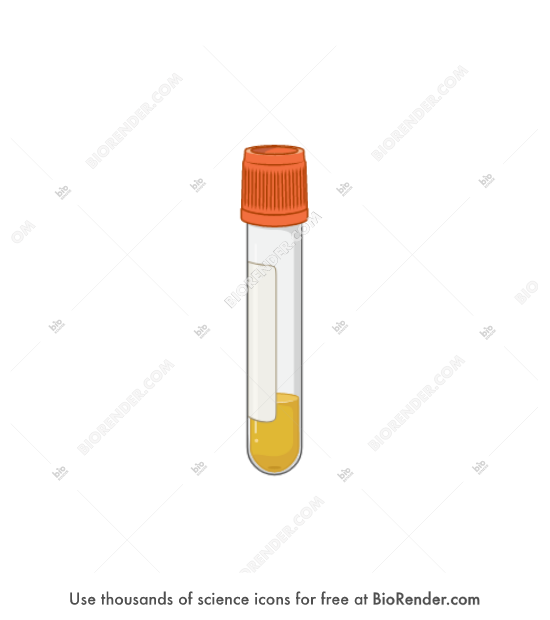 Free Blood vial (plasma, labelled with cap) Icons, Symbols & Images
