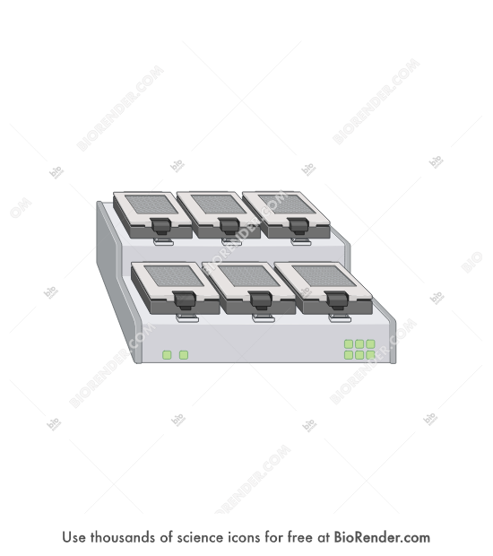 Free xCELLigence electronic microtiter plate (6x96well) Icons, Symbols