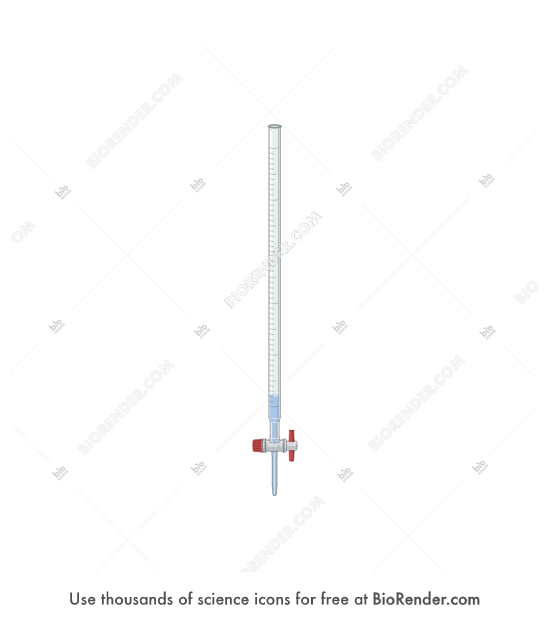 Free Burette (with liquid, 1) Icons, Symbols & Images BioRender