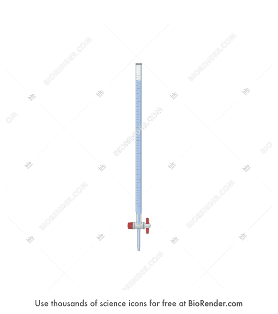 Free Burette (with liquid, 3) Icons, Symbols & Images BioRender