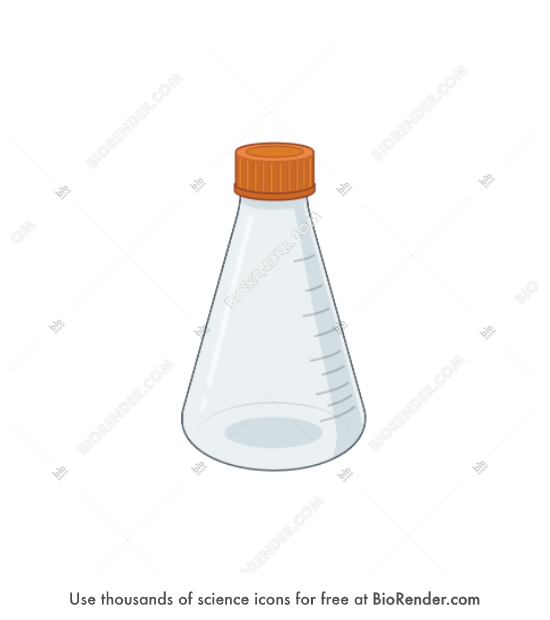 Free Shaker flask (empty, with cap) Icons, Symbols & Images BioRender