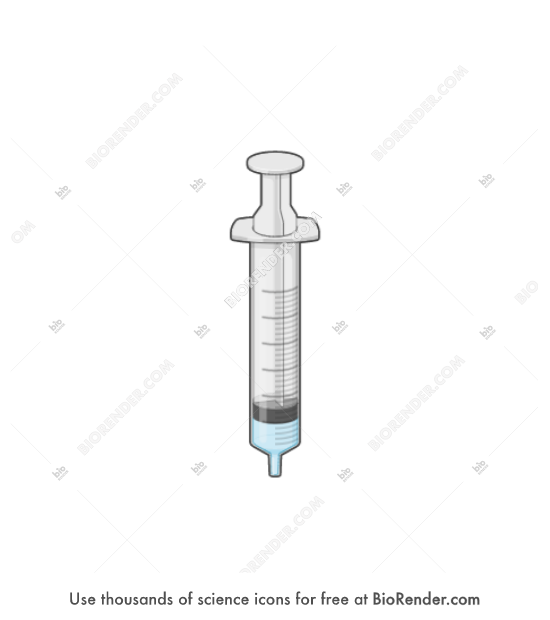 Free Graduated syringe (medium, 1/4 liquid) Icons, Symbols & Images