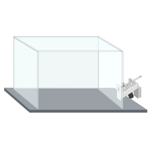 Retractable liquid sipper (retracted, on skinner box)