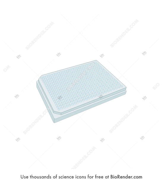 Free Well plate (384 wells, 3D) Icons, Symbols & Images | BioRender