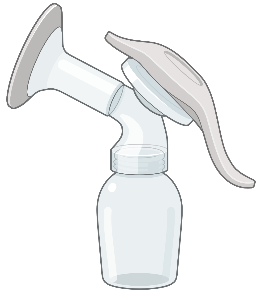 Manual breast pump