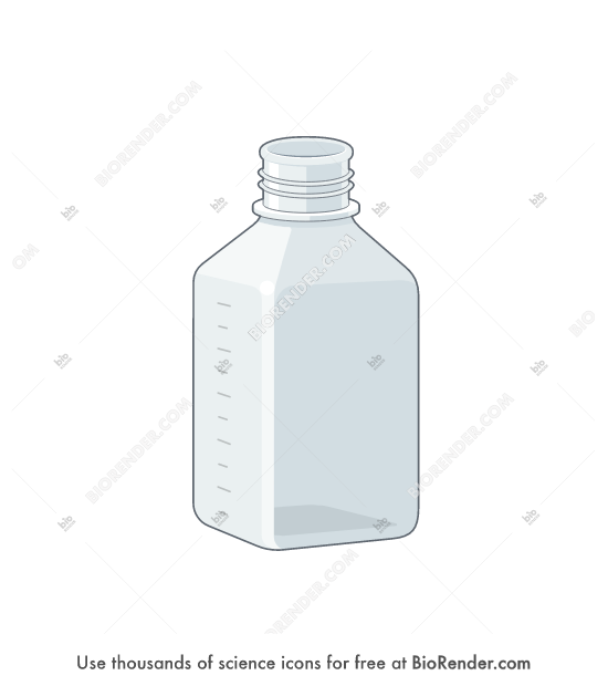 Free Media bottle (500mL) Icons, Symbols & Images BioRender
