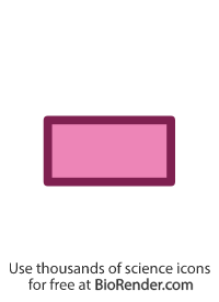 Par - Editable icon of a flat rectangle symbol for Paratose (Par)