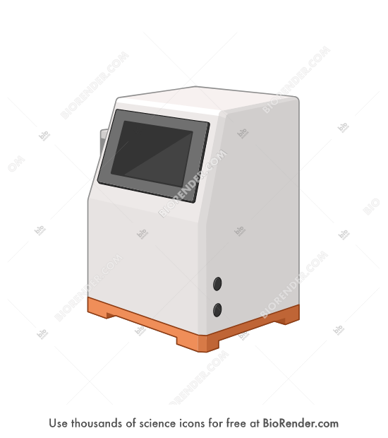 Free Peristaltic pump console (TFF system) Icons, Symbols & Images