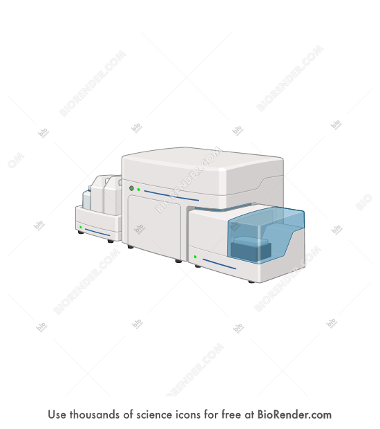 Free Flow cytometer (NovoCyte Penteon) Icons, Symbols & Images | BioRender