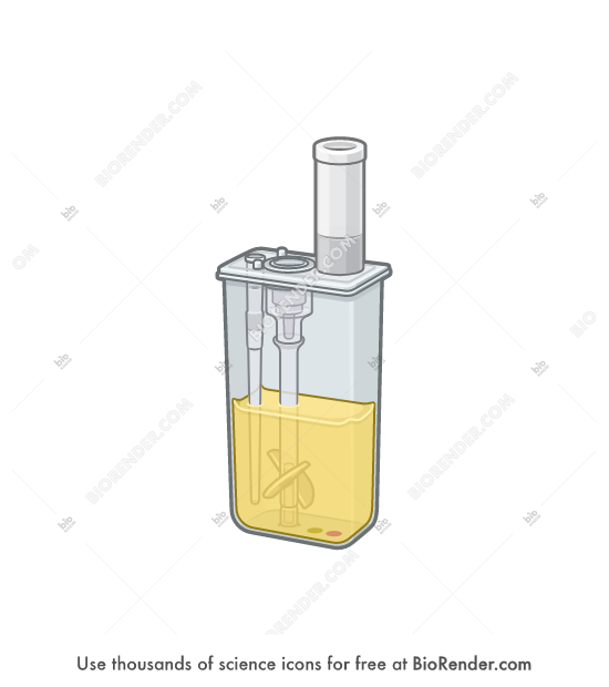 Free Bioreactor (AMBR 15, with liquid) Icons, Symbols & Images | BioRender