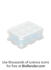 Free Deep well plate (6-well, G-Rex, with cover and liquid) Icons ...