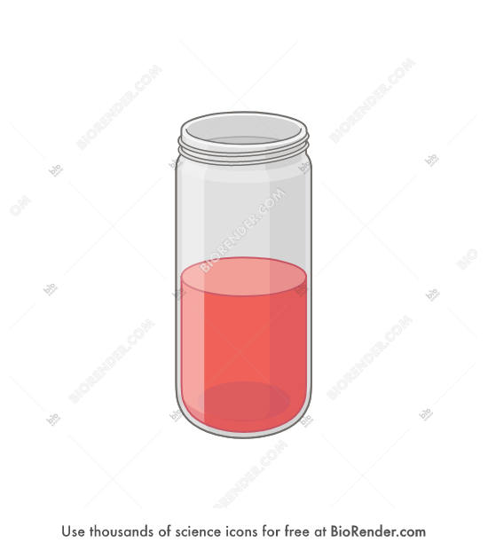 Free Centrifuge bottle (1000mL, 1/2 liquid) Icons, Symbols & Images