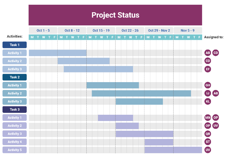 Activity Chart Template