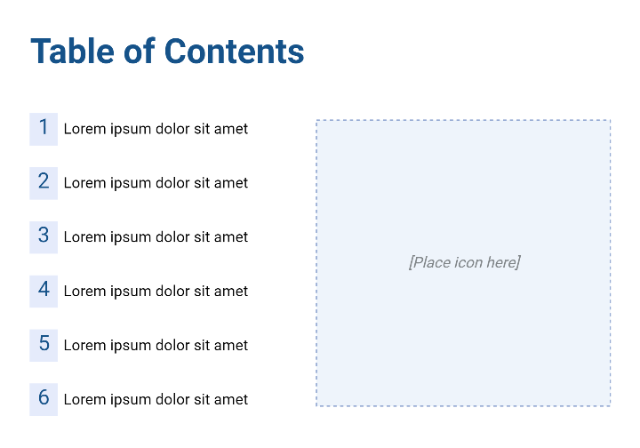 Table of Contents Left Aligned (Layout) | BioRender Science Templates