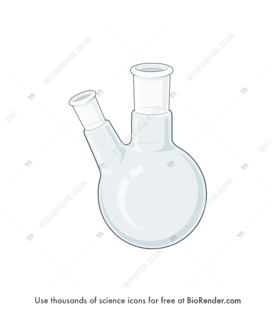 Free Round bottom flask (2 port) Icons, Symbols & Images BioRender