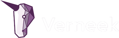 verneek logo showing time of speaker at event