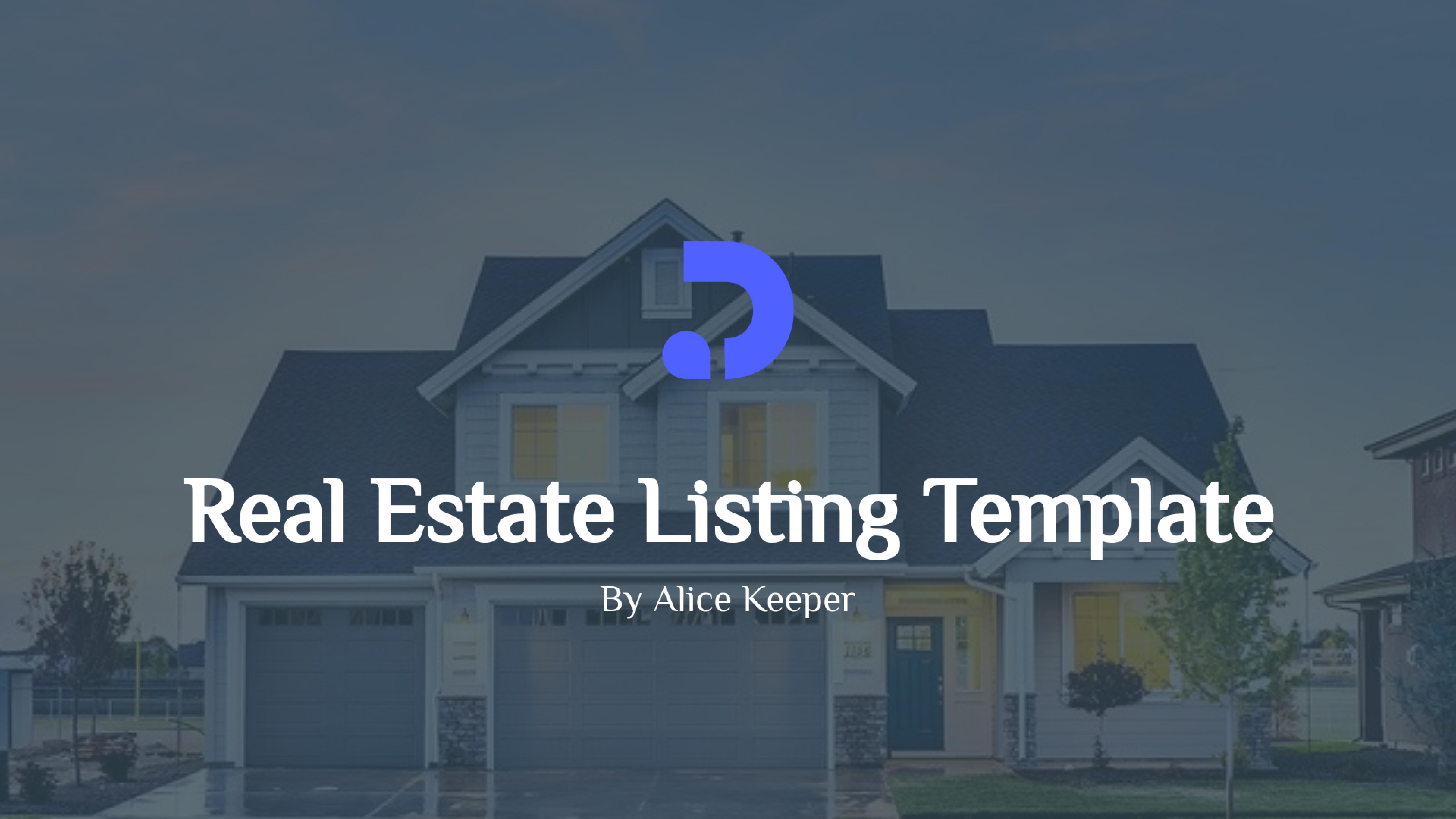 Real Estate Listing Template