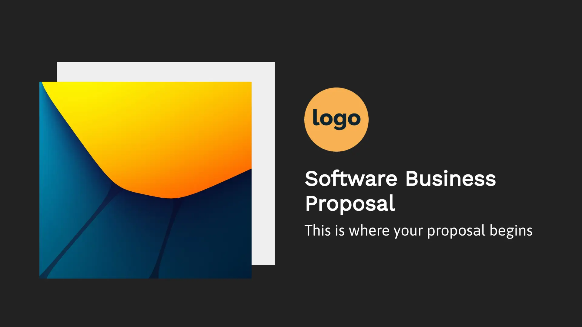 Software Business Proposal Presentation Template