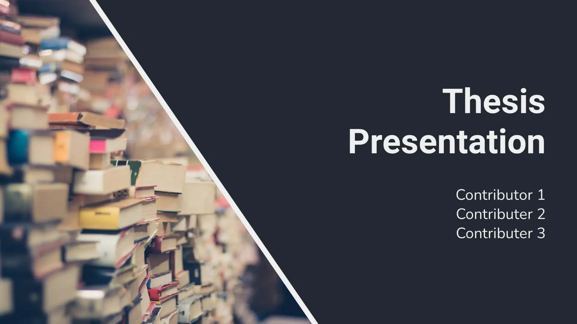 Thesis Presentation Template (Defense Powerpoint Slides)