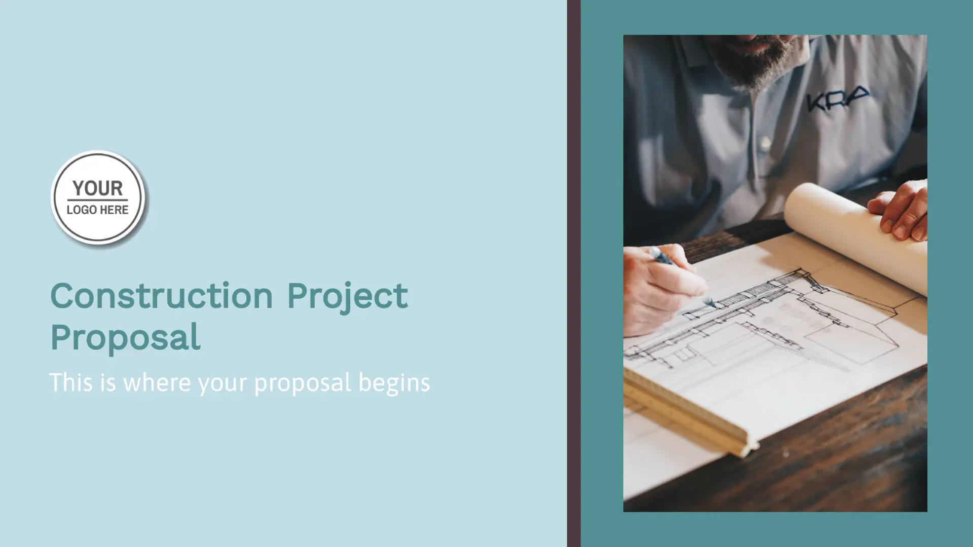 Construction Project Proposal Presentation Template