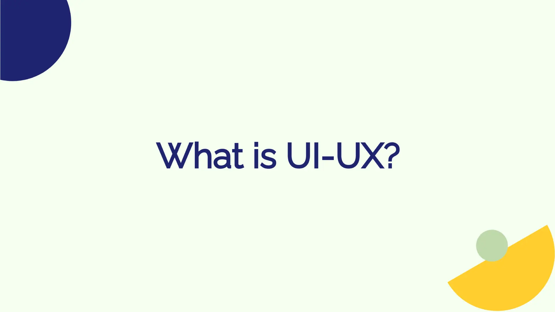 What is UI and UX