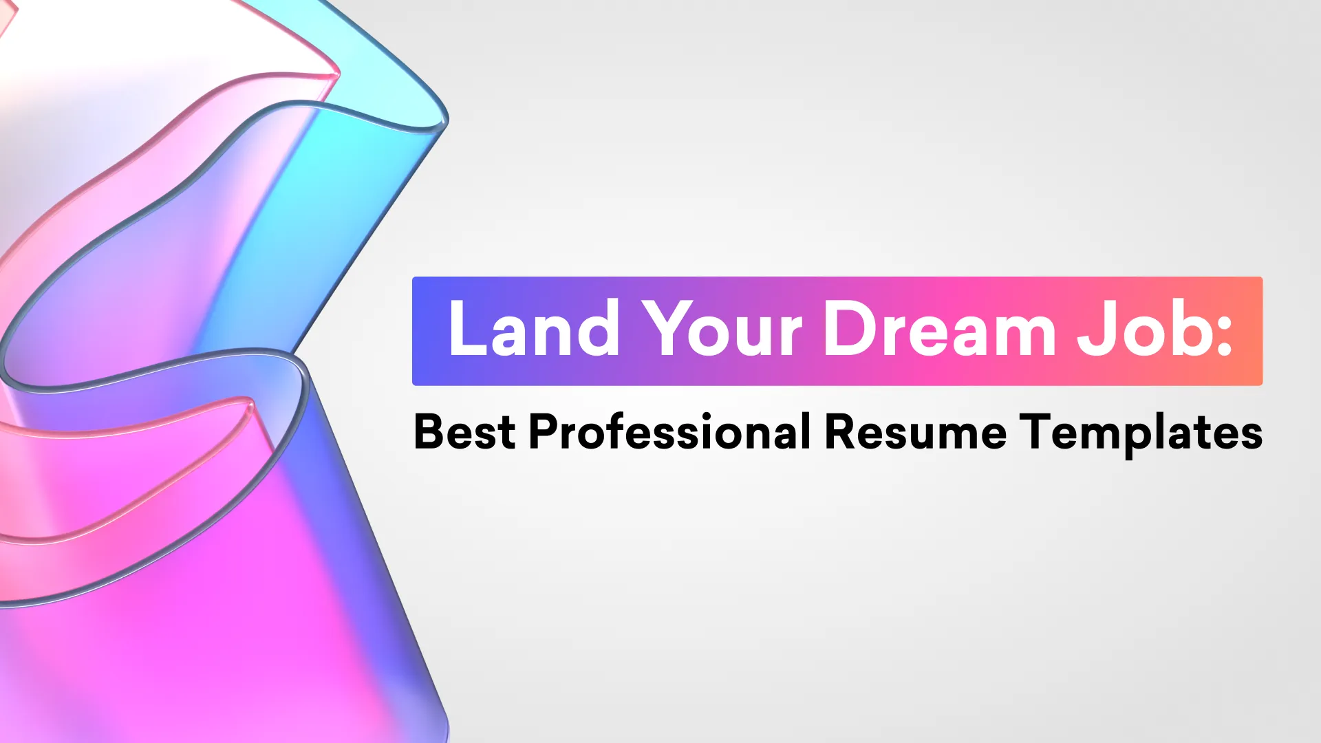 Land your dream job best professional resume templates decktopus