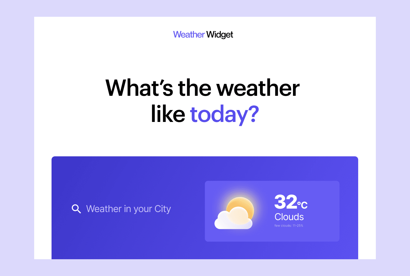 Weather app