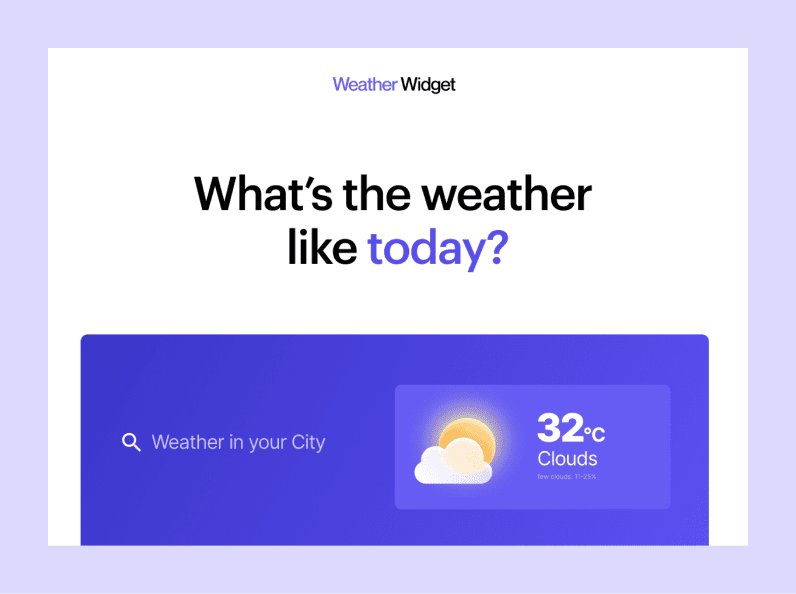 Weather app