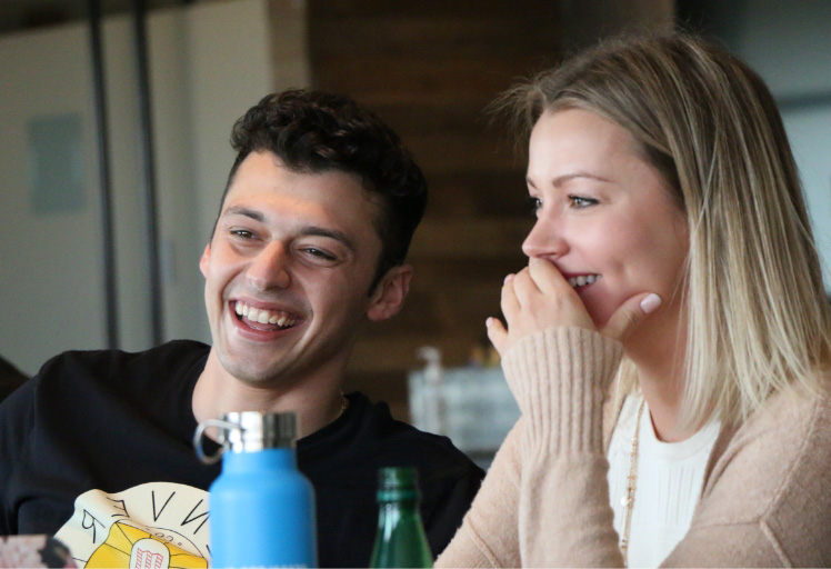 2 Seamless employees laughing