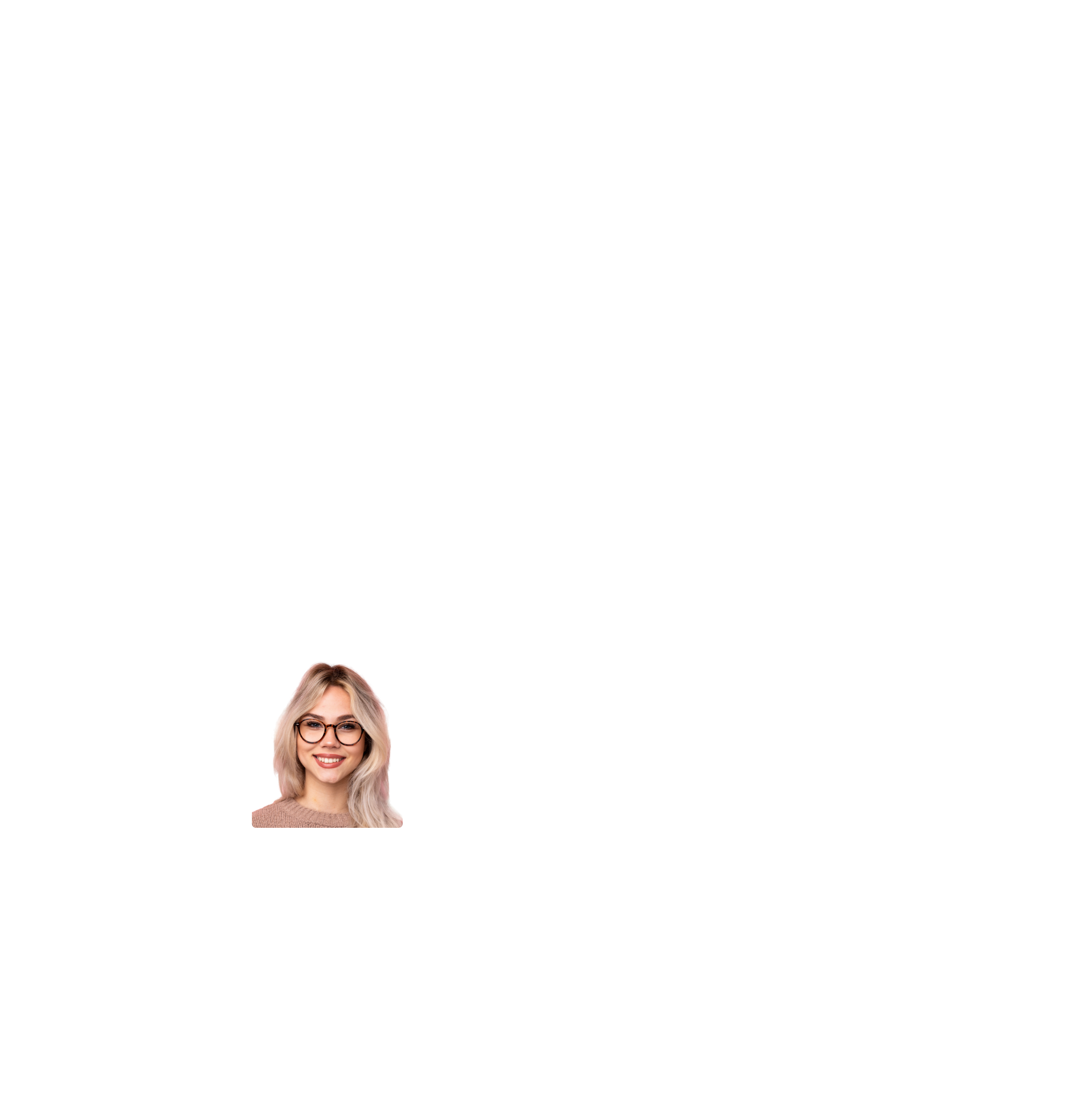 Ashley Williams, a smiling woman with glasses