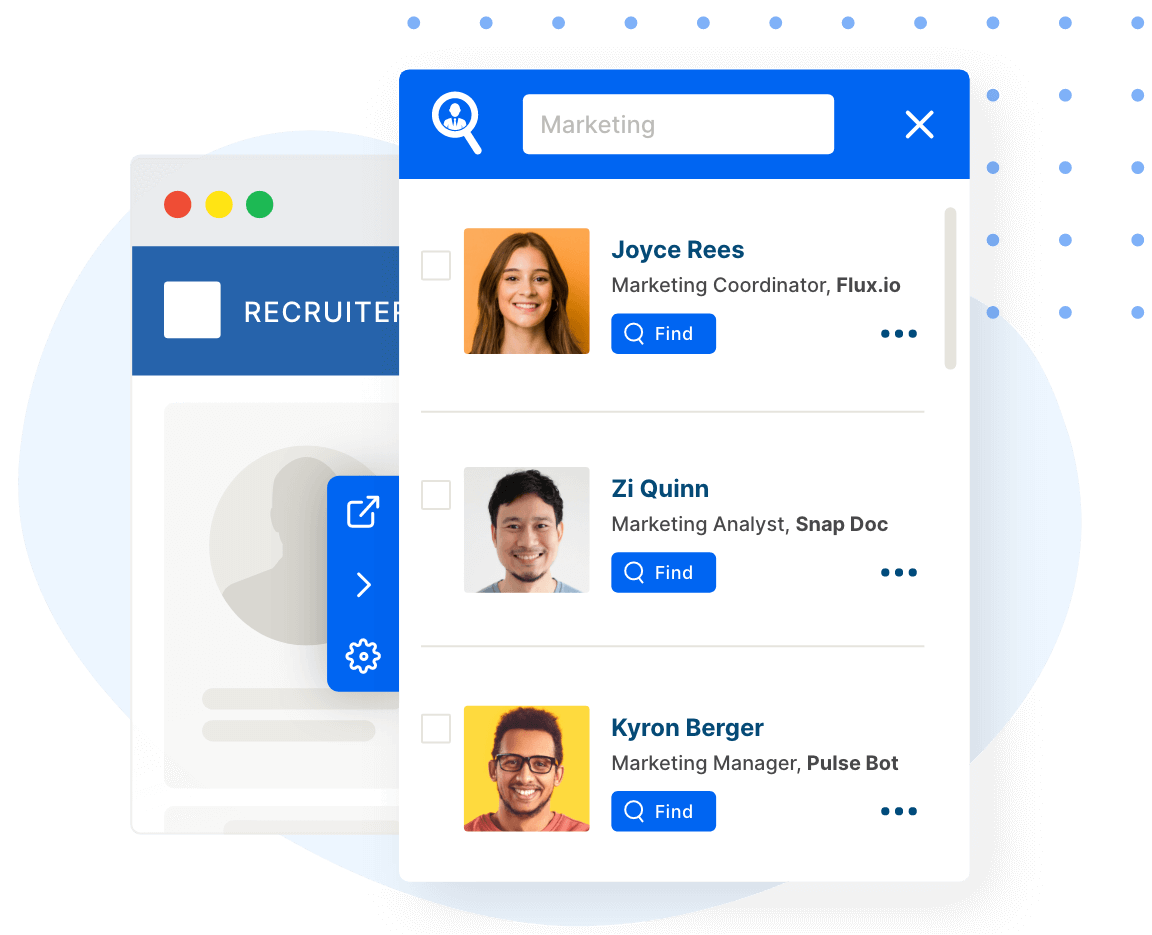 the seamless chrome extension activated on LinkedIn Sales Navigator