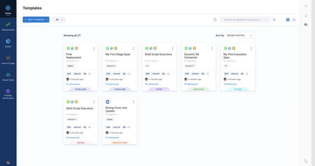 Templates for Harness CI