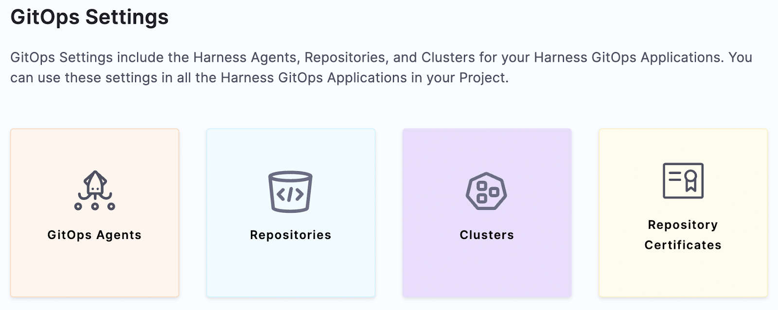 GitOps settings