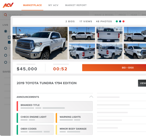 bid on 2019 Toyota Tundra 1784 edition on auction list