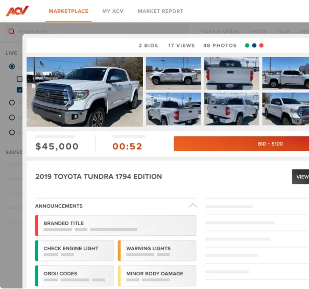 bid on 2019 Toyota Tundra 1784 edition on auction list