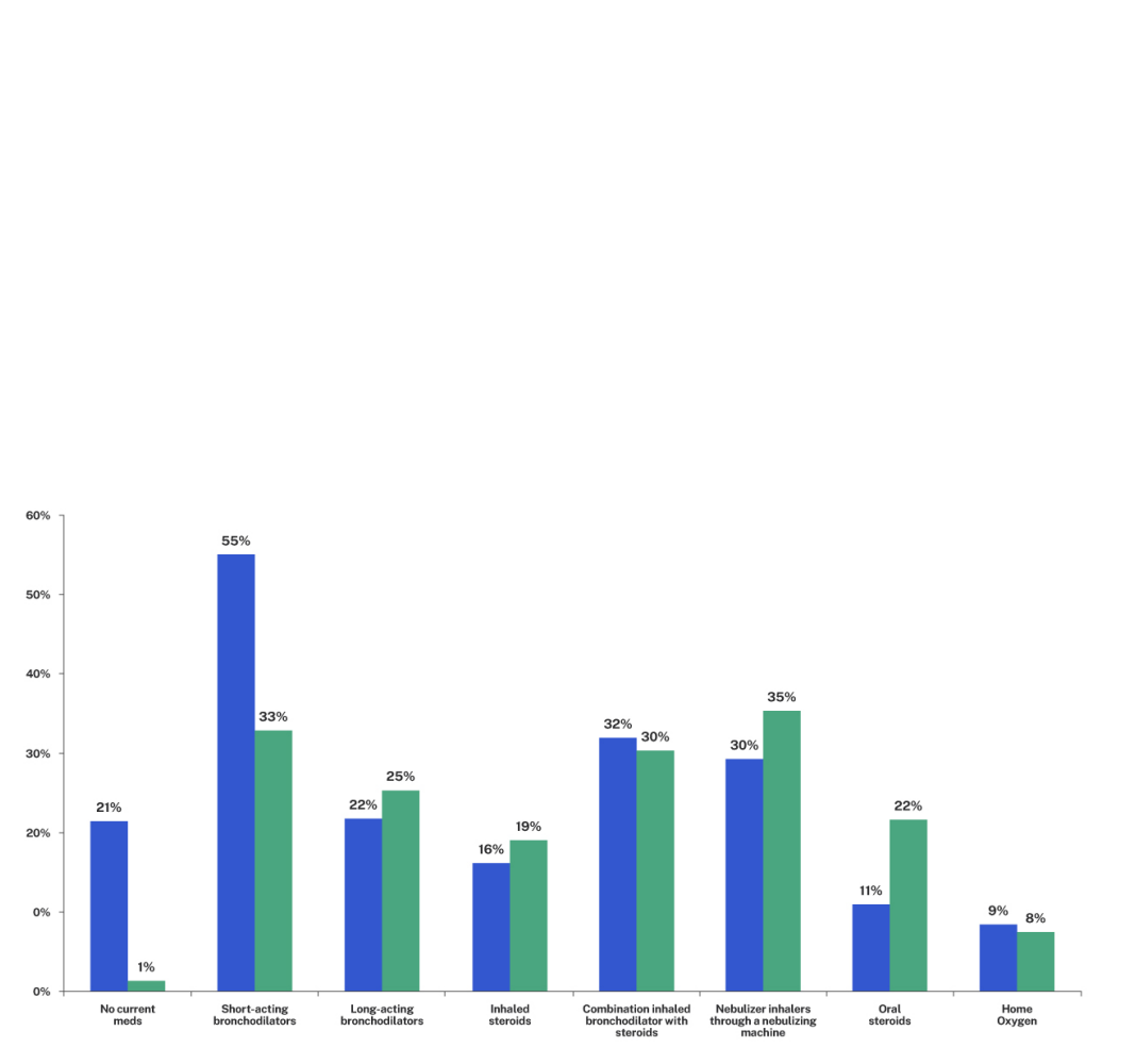Chart showing breakdown of medications