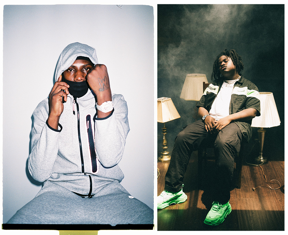 PGF Nuk and Kill Jasper's press photos are superimposed next to each other.