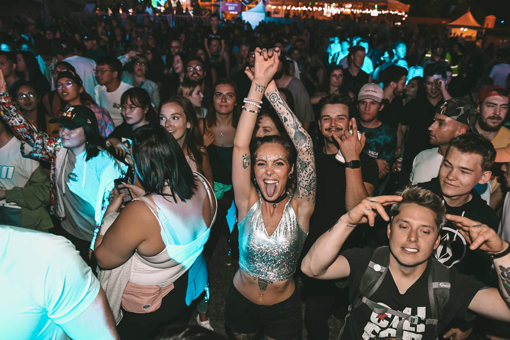 K-Day crowd loving the DJ concerts at the Spotlight stage