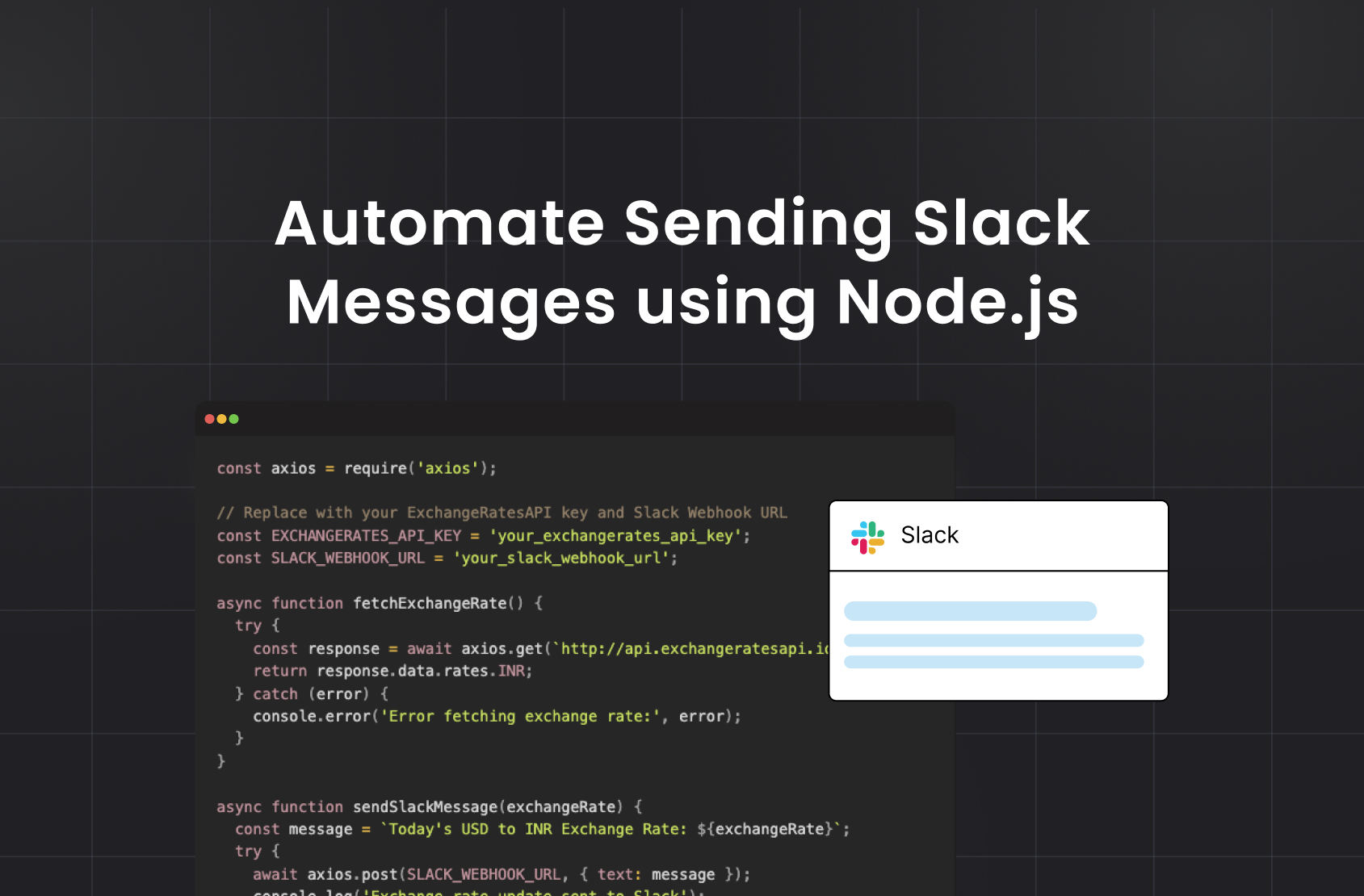 Automate Sending Slack Messages using Node.js