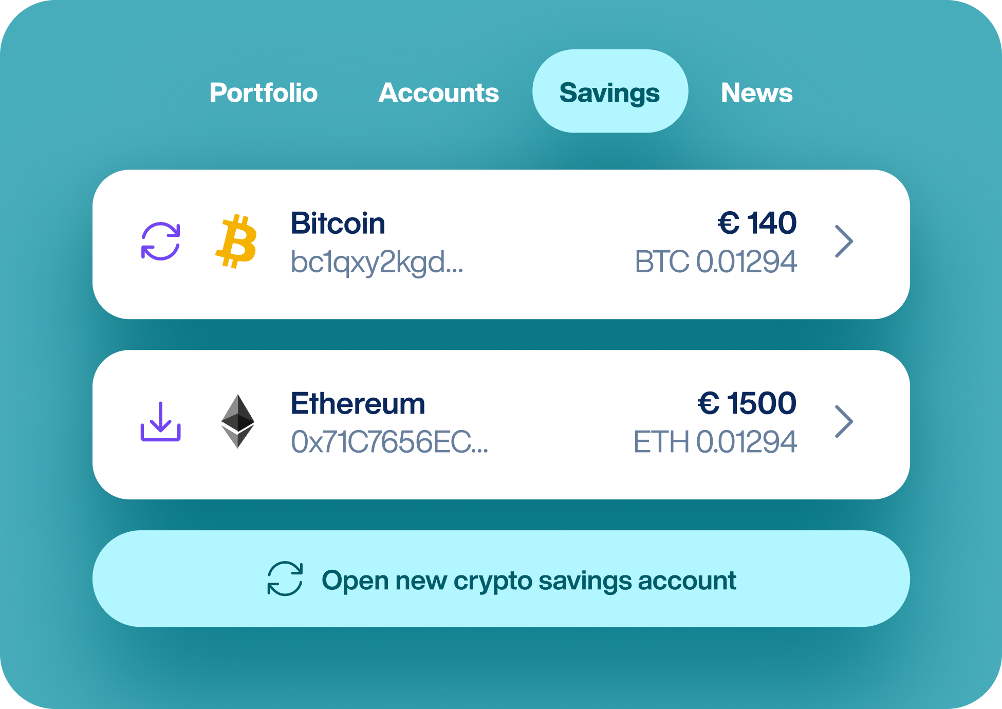 Crypto Savings