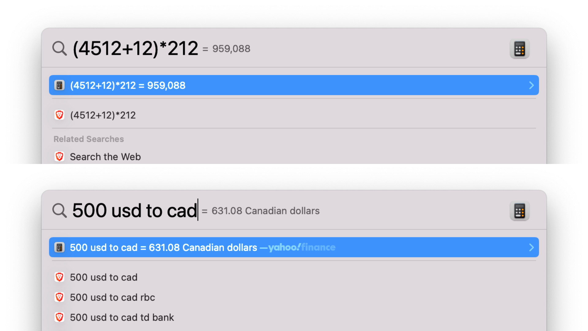 mac Spotlight Calculator Currency Converter