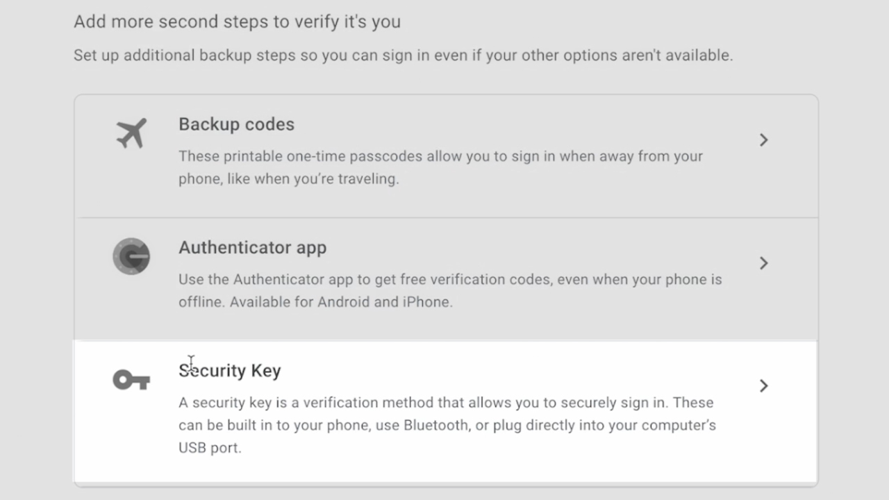 Universal 2nd Factor (U2F) yubikey security key