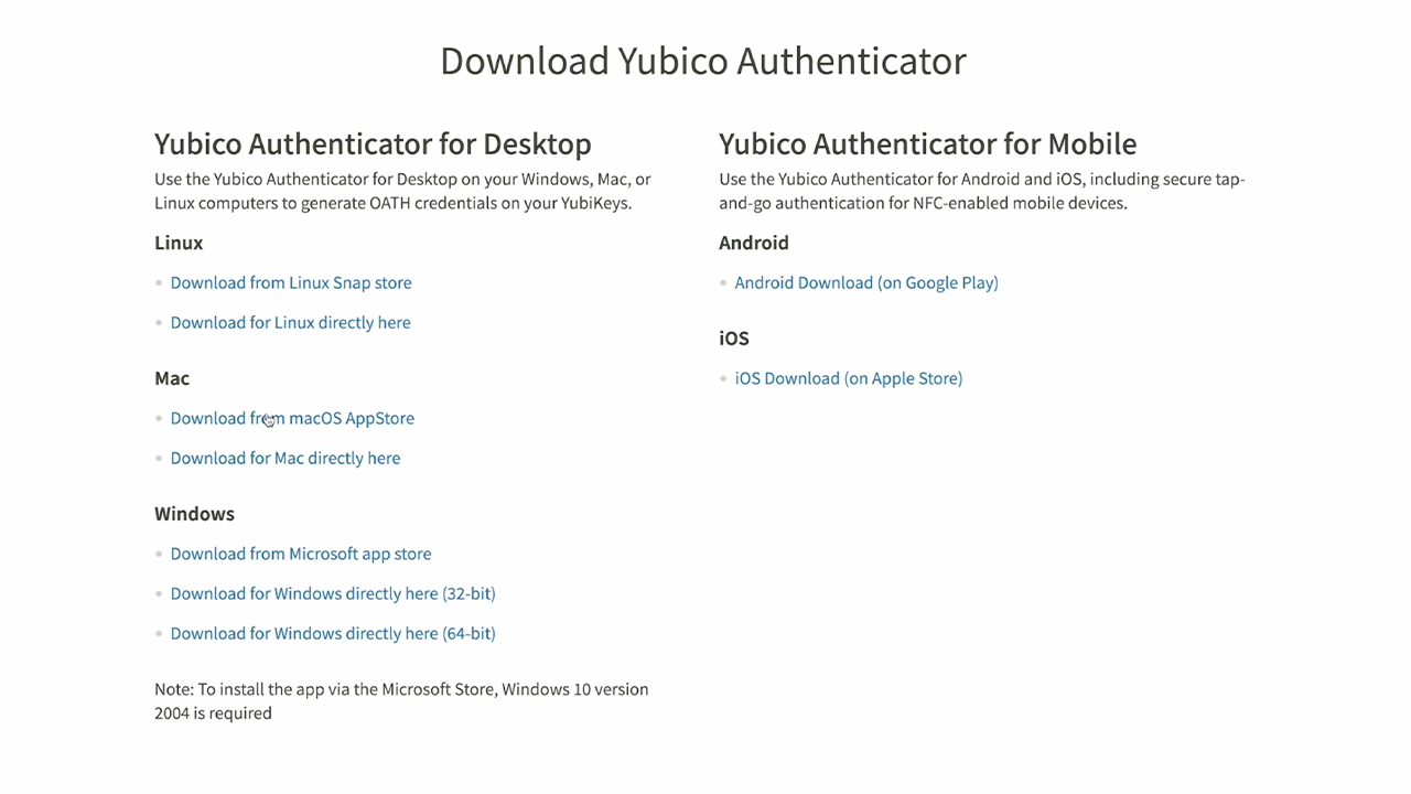 yubikey One-Time Password (OTP, TOTP)