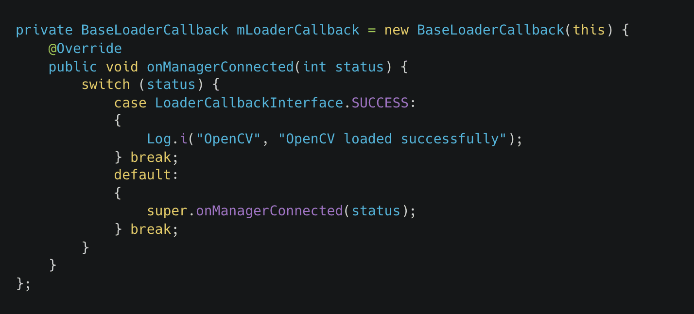 Code block number 4, presents steps for OpenCV image processing.