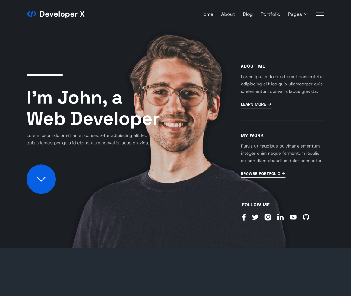 Developer X - Webflow Ecommerce website template
