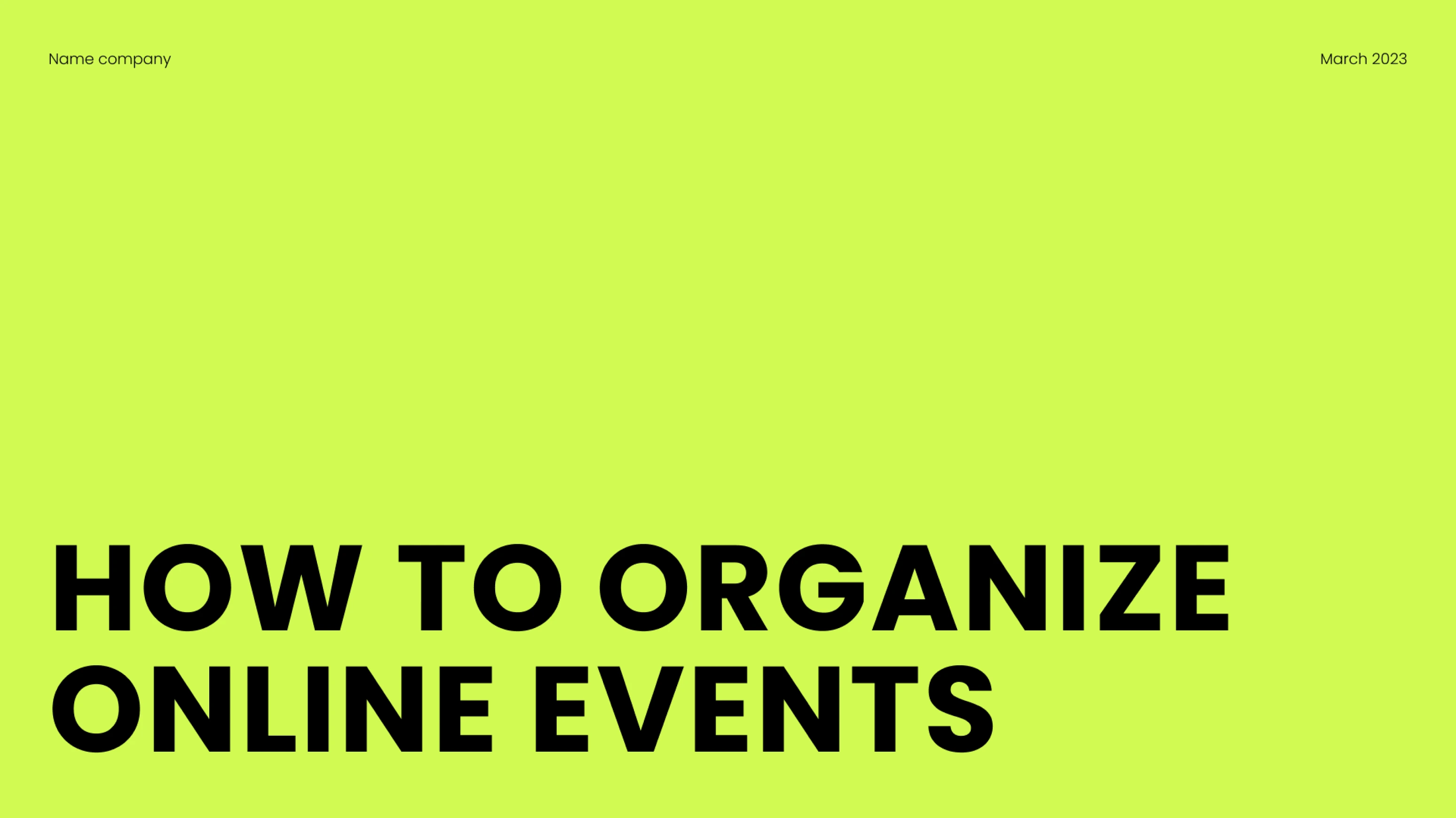 organize webinars AI video template