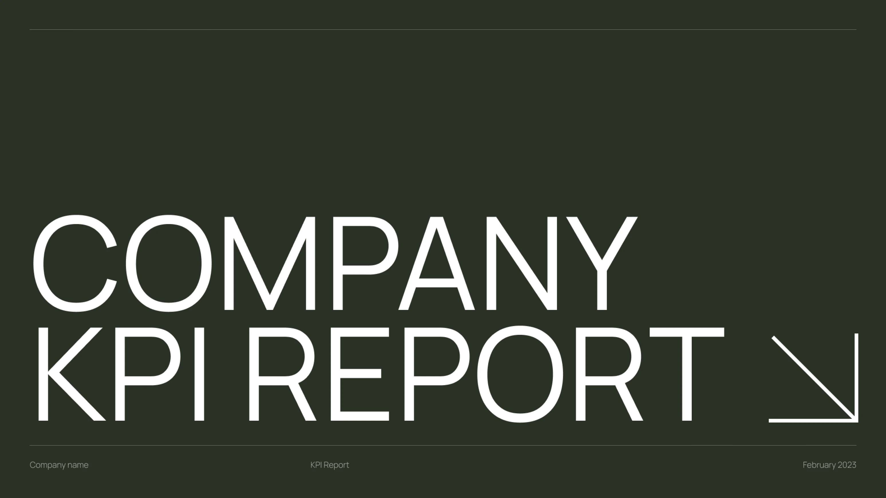 Company KPI report AI video template