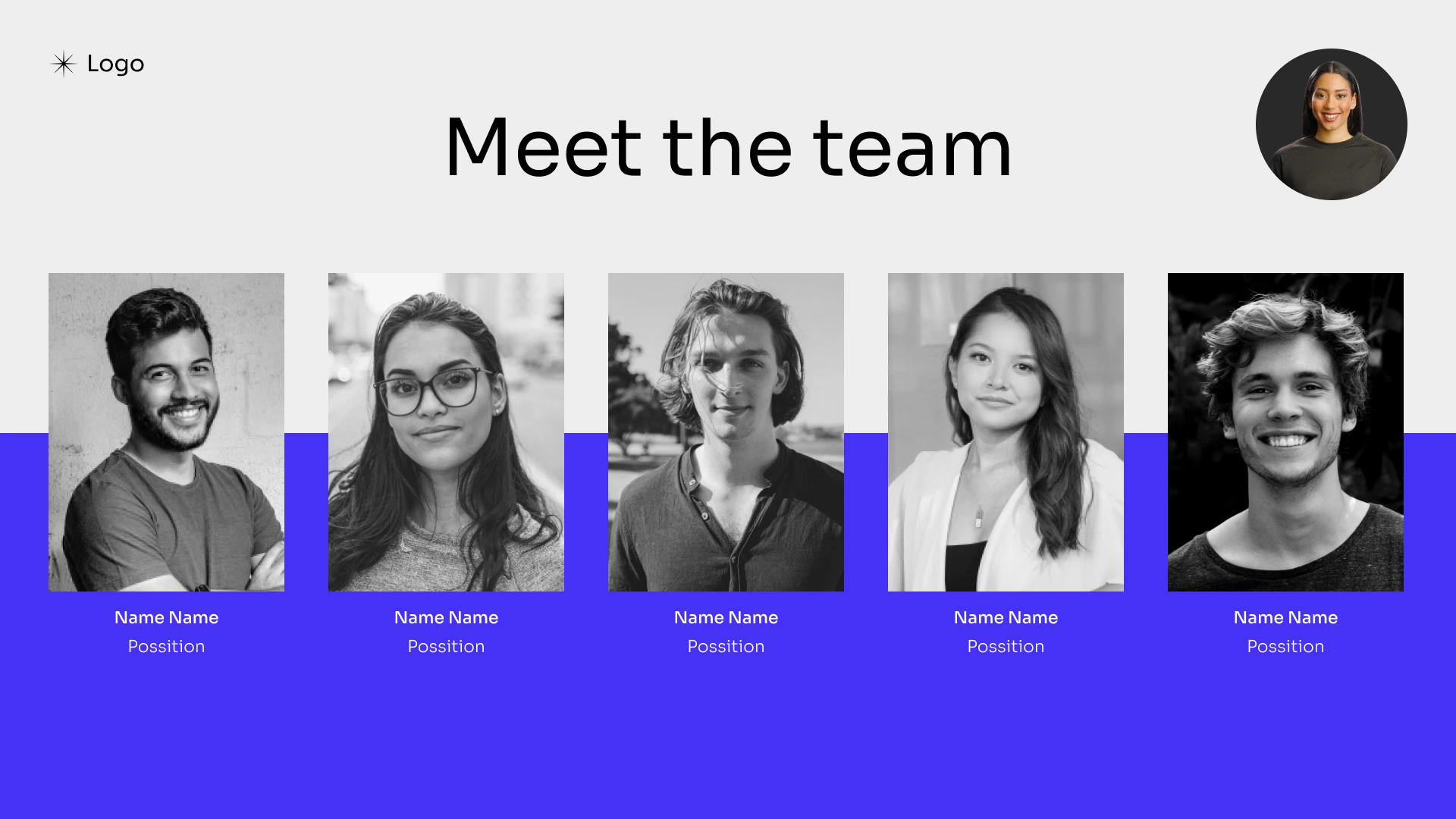 onboarding meet the team AI video template