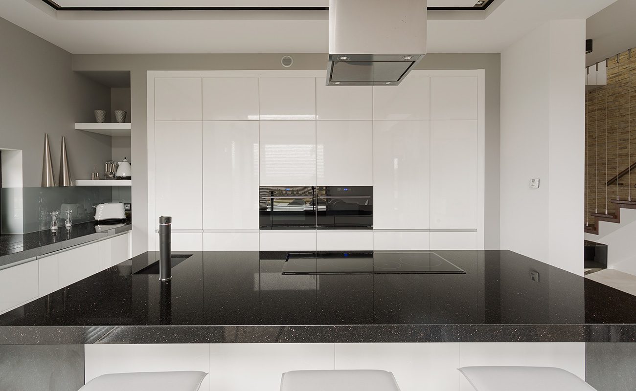 A flash black countertops