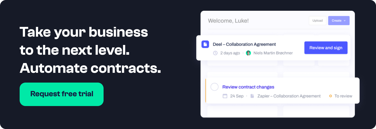 Take your business to the next level. Automate your contracts.